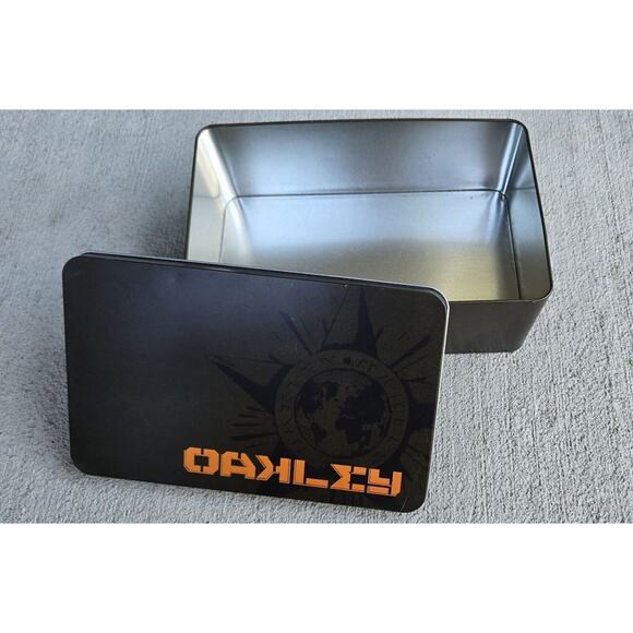 Oakley O Tin Can Rare Collector’s Edition Y2K Red Shift Thump Pro Metal Lens Box